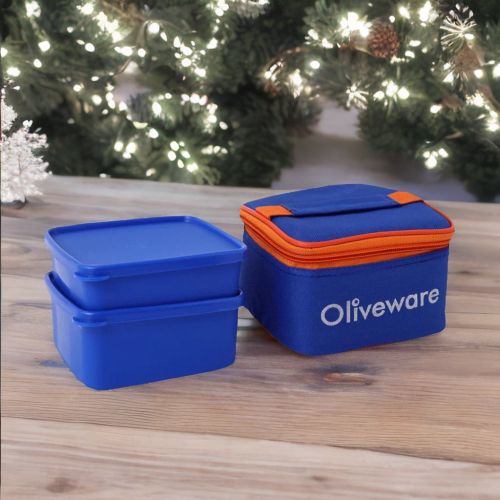 Super 99 Lunch Box Set with Lid ( Airtight Containers) With Zipper Bag to carry-Blue (Plastic)|Lid |Microwave Safe& Leak proof|Dishwasher Safe- Weight: 137gm Size: 5cmX11cm ( Big) 3.5cmX10cm( Small)