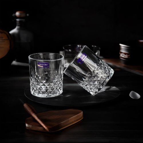 Designer Crystal Glass Set| Drinks/water - 340 ml each