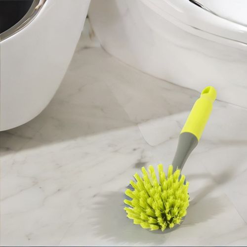Supe99 Home Kitchen Cleaning Brush with Long Handle|Wash Basin Cleaning Brush, Sink Cleaning Brush|Green - Assorted Weight: 42gm, Size: 21 cm X 6 cm