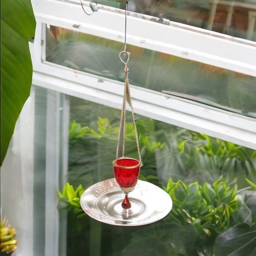 Glass Hanging T-Light Lamp