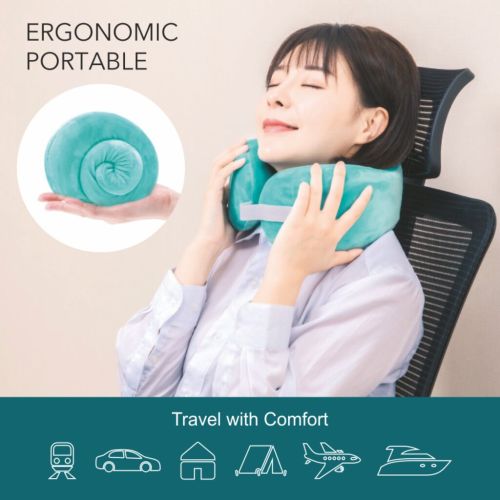 Super 99 Memory Foam Travel Neck Pillow, flight pillow for Neck Support/Rest,Neck Pillow for Car,Train | Head Support Soft Pillow for Sleeping Rest, Airplane Car & Home Use