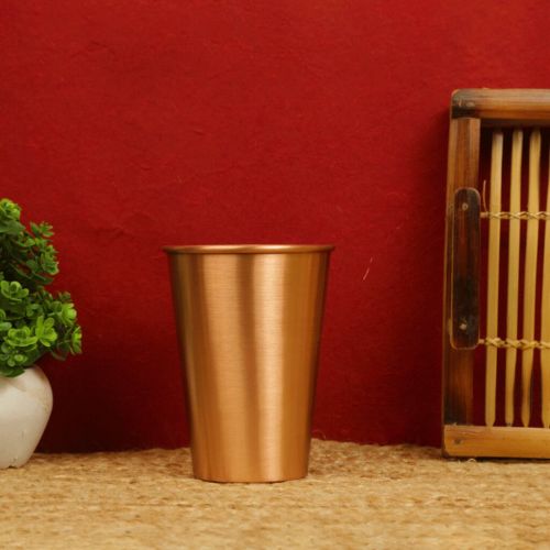 Copper Water Glass Plain Design- 600 ml
