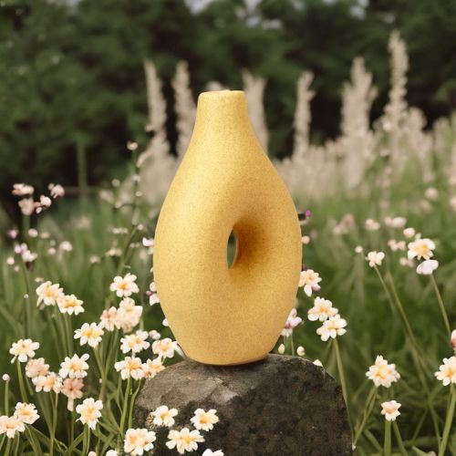 Super99 Ceramic Designer Flower Vase for Artificial /Real Flowers Home Decoration |  Matt finish|Flower Vase for Living Room Decor Corner | Ceramic Flower Vases |Weight - 460gm Size- 11.5 cm X 19 cm