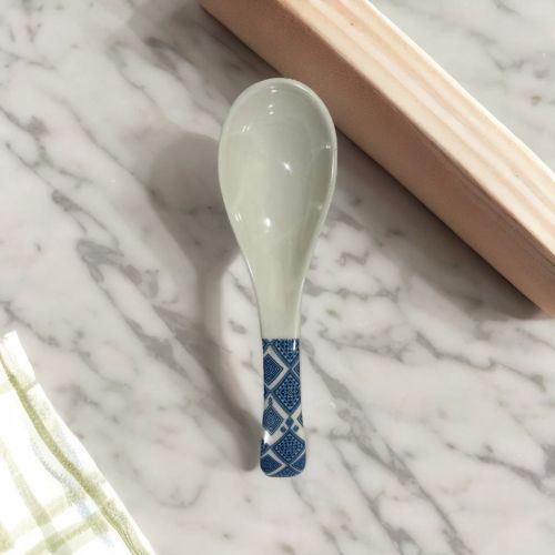 Super 99 Serving Spoon Ceramic Long Handled Serving Spoon Tableware, Serving Spoon 14x4x3 cm - Small