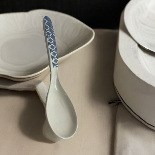 Super 99 Serving Spoon Ceramic Long Handled Serving Spoon Tableware, Serving Spoon 25x7x4 cm - Large