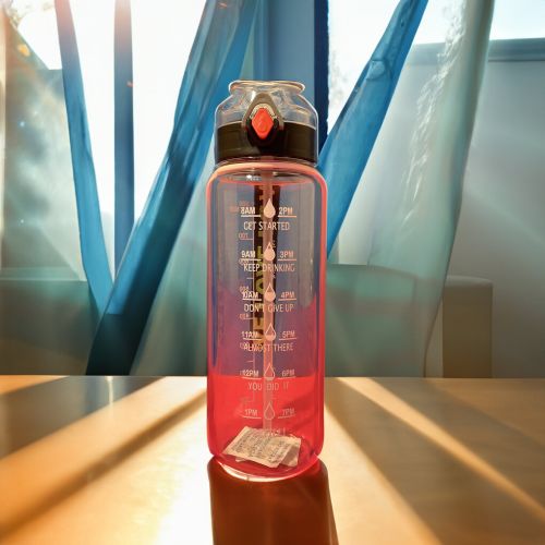 Super 99 Motivational Water Bottle for Home, Office, Gym, School | Sipper Bottle with Time Measurement | Perfect for Kids & Adults | Leak Proof & BPA Free (900 ml, Multicolor, 26cm X 8cm X 8cm)
