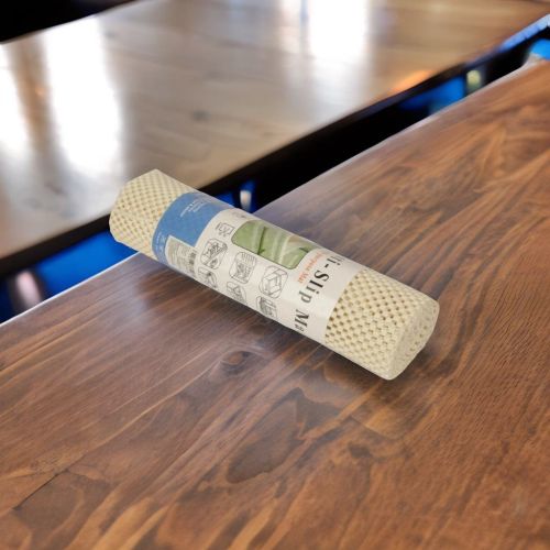Super99 Anti-Slip Kitchen Cabinet Drawer Shelf Mat Liner Sheets|Waterproof Strong Table Mat EVA for Bathroom, Fridge Mat Textured Multipurpose (Creame/Muticolour) - Size: 30cmX150cm, Weight: 145gm